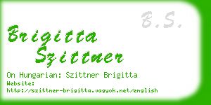 brigitta szittner business card